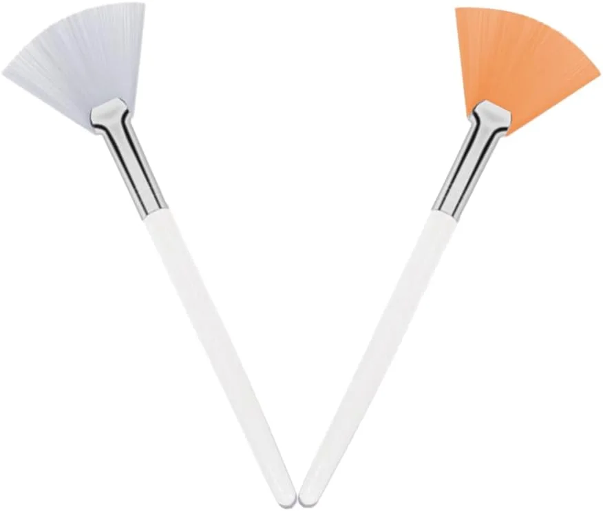 براش ماسک صورت Lmyzcbzl، 2 عدد براش ماسک بادبزنی، اپلیکاتور نرم ماسک صورت، براش های آرایشی، ابزار آرایشی برای دختران و بانوان براش ماسک صورت Lmyzcbzl، 2 عدد براش ماسک بادبزنی، اپلیکاتور نرم ماسک صورت، براش های آرایشی، ابزار آرایشی برای دختران و بانوان