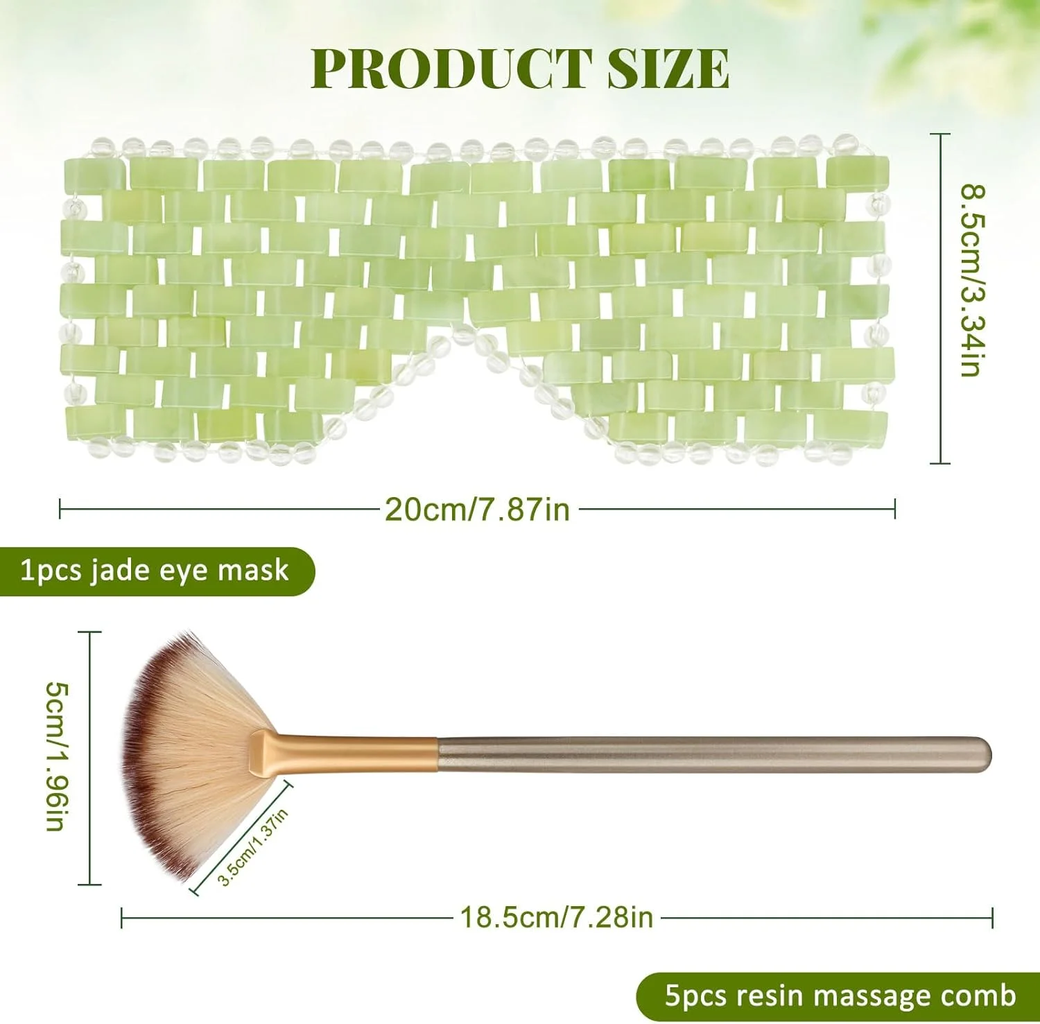 ماسک چشم یشم برای صورت - ست 5 تکه برس ماسک صورت، ایده آل برای متخصصان زیبایی و اسپا ماسک چشم یشم برای صورت - ست 5 تکه برس ماسک صورت، ایده آل برای متخصصان زیبایی و اسپا