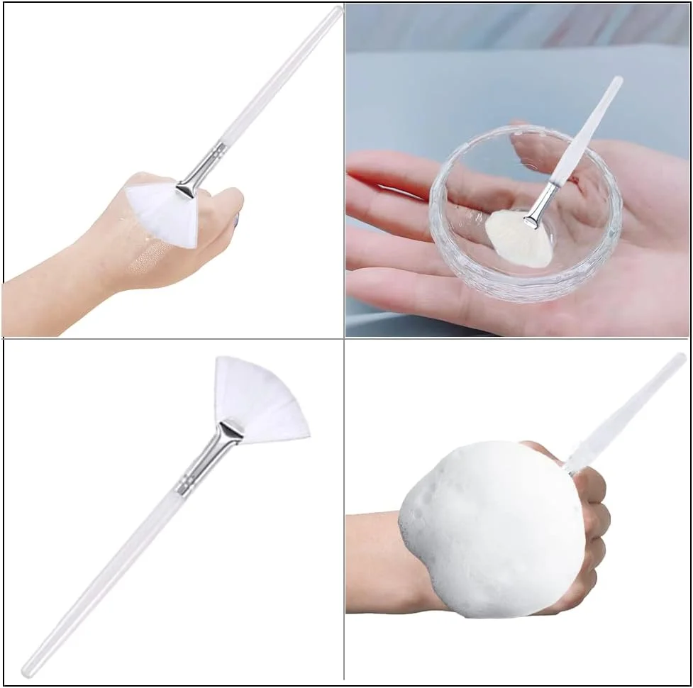 براش ماسک صورت Lmyzcbzl، 2 عدد براش ماسک بادبزنی، اپلیکاتور نرم ماسک صورت، براش های آرایشی، ابزار آرایشی برای دختران و بانوان براش ماسک صورت Lmyzcbzl، 2 عدد براش ماسک بادبزنی، اپلیکاتور نرم ماسک صورت، براش های آرایشی، ابزار آرایشی برای دختران و بانوان