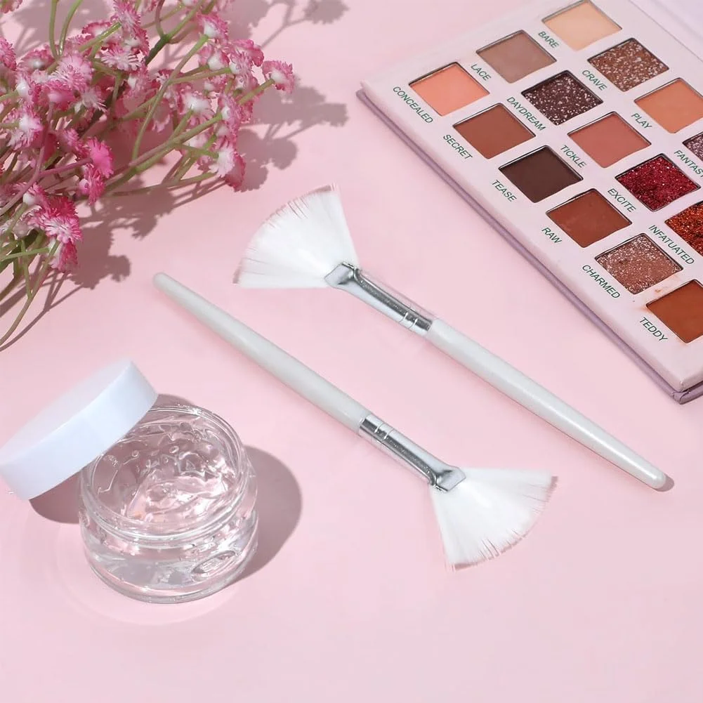 بسته 3 عددی برس صورت Kisstta، برس نرم و تمیز کننده ماسک صورت، برس بادبزنی سفید با دسته شفاف، برس آرایشی، برس ابزار برای زنان و دختران، برای ماسک گلی و کرم (15 سانتی متر در 4 سانتی متر) بسته 3 عددی برس صورت Kisstta، برس نرم و تمیز کننده ماسک صورت، برس بادبزنی سفید با دسته شفاف، برس آرایشی، برس ابزار برای زنان و دختران، برای ماسک گلی و کرم (15 سانتی متر در 4 سانتی متر)