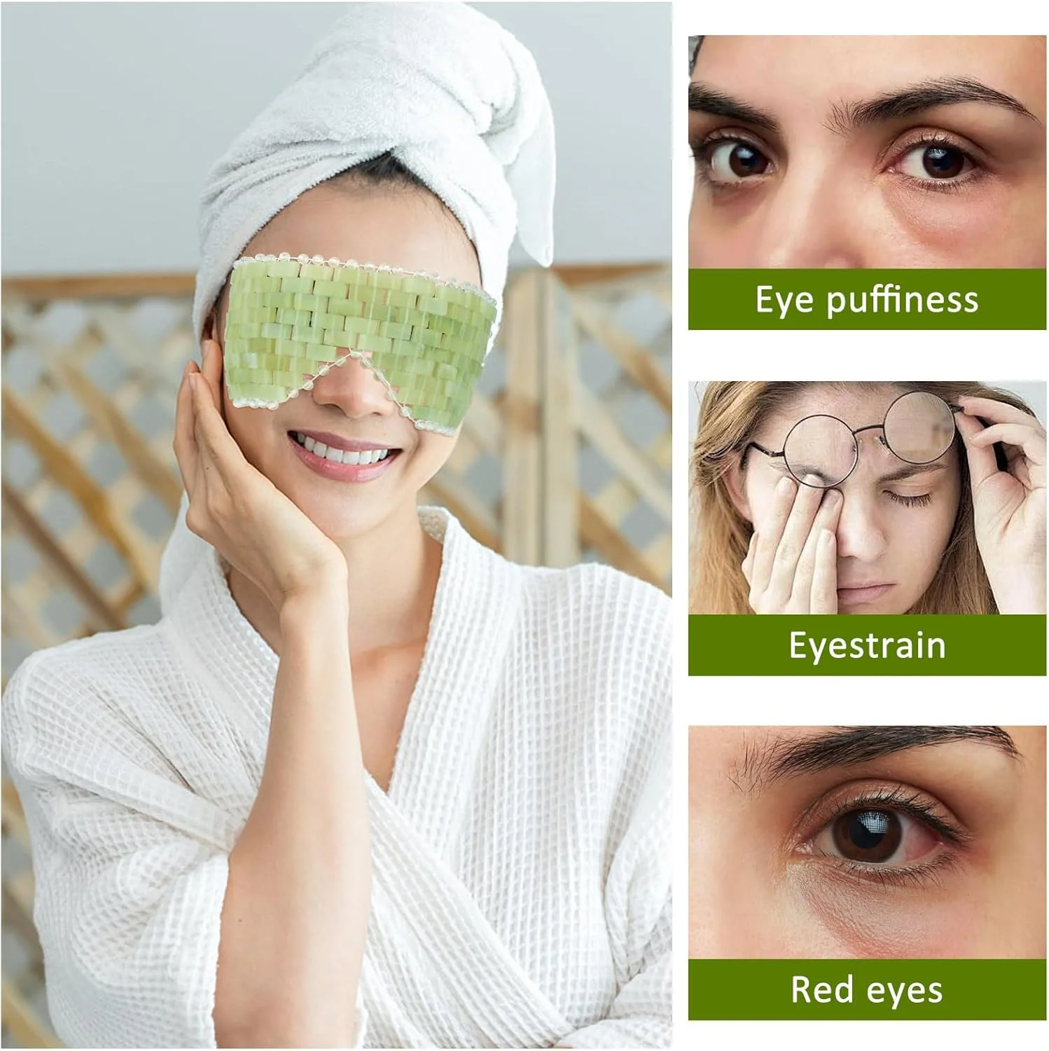 ماسک چشم یشم برای صورت - ست 5 تکه برس ماسک صورت، ایده آل برای متخصصان زیبایی و اسپا ماسک چشم یشم برای صورت - ست 5 تکه برس ماسک صورت، ایده آل برای متخصصان زیبایی و اسپا