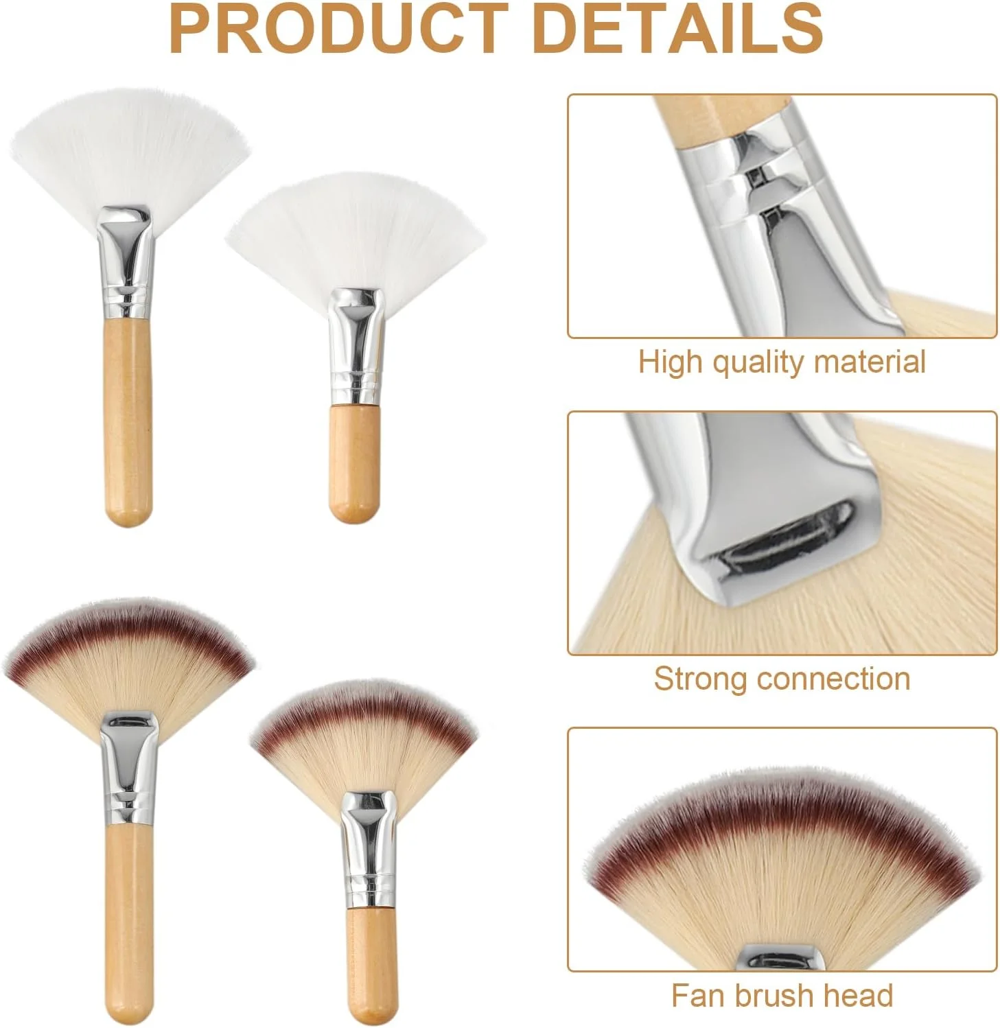 ست 8 عددی برس های نرم و کرکی فیشیال، برس بادبزنی کرکی با دسته های بلند و کوتاه ست 8 عددی برس های نرم و کرکی فیشیال، برس بادبزنی کرکی با دسته های بلند و کوتاه