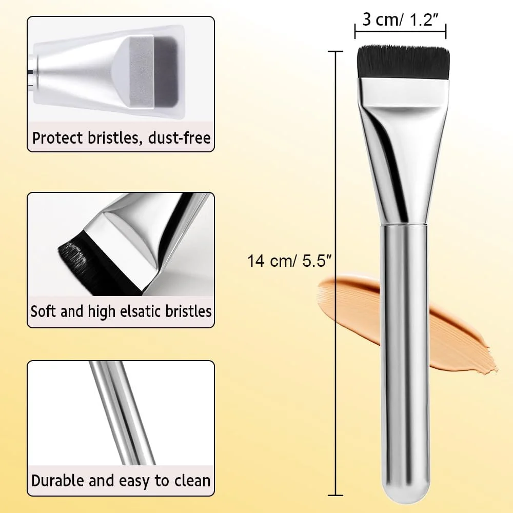 مجموعه 2 عدد براش کرم پودر فوق العاده نازک + 4 عدد براش صورت، براش بادبزنی، براش پودر برای کرم پودر مایع بانوان، براش آرایشی نازک برای کرم پودر کرمی، پودری یا مایع مجموعه 2 عدد براش کرم پودر فوق العاده نازک + 4 عدد براش صورت، براش بادبزنی، براش پودر برای کرم پودر مایع بانوان، براش آرایشی نازک برای کرم پودر کرمی، پودری یا مایع