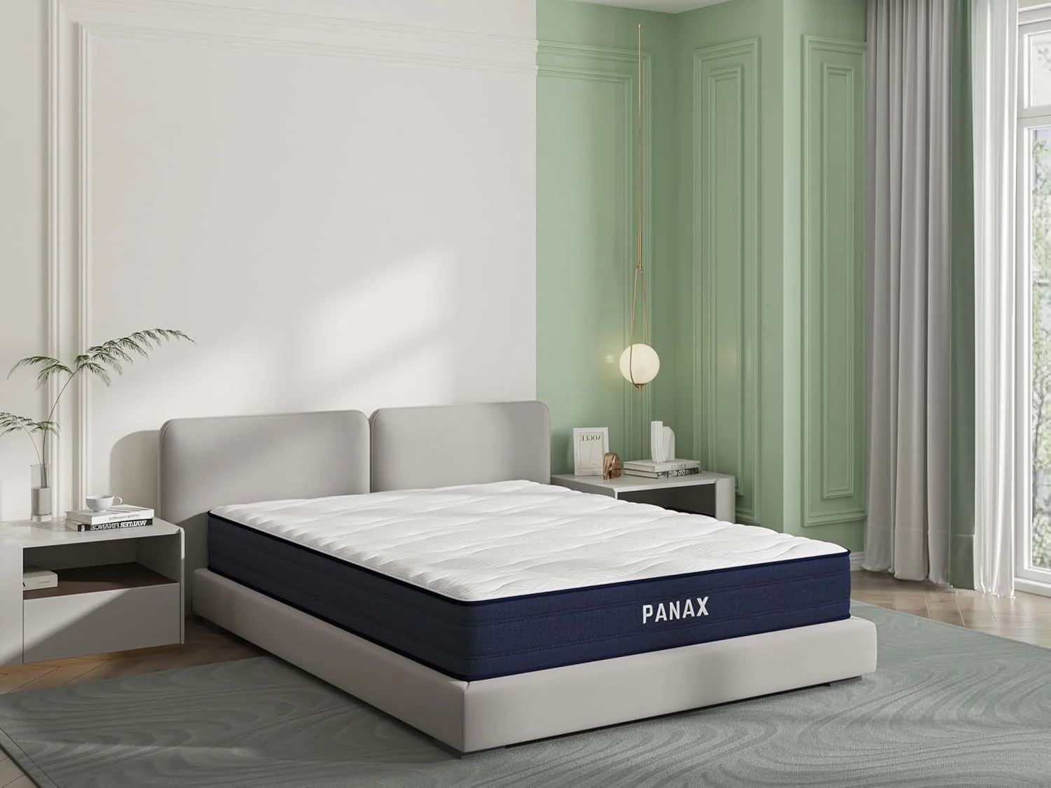 تشک فوم مموری هیبریدی پاناکس 25 سانتی متری - خواب خنک، تسکین فشار، سفتی متوسط (سوپر کینگ (190x200 سانتی متر))