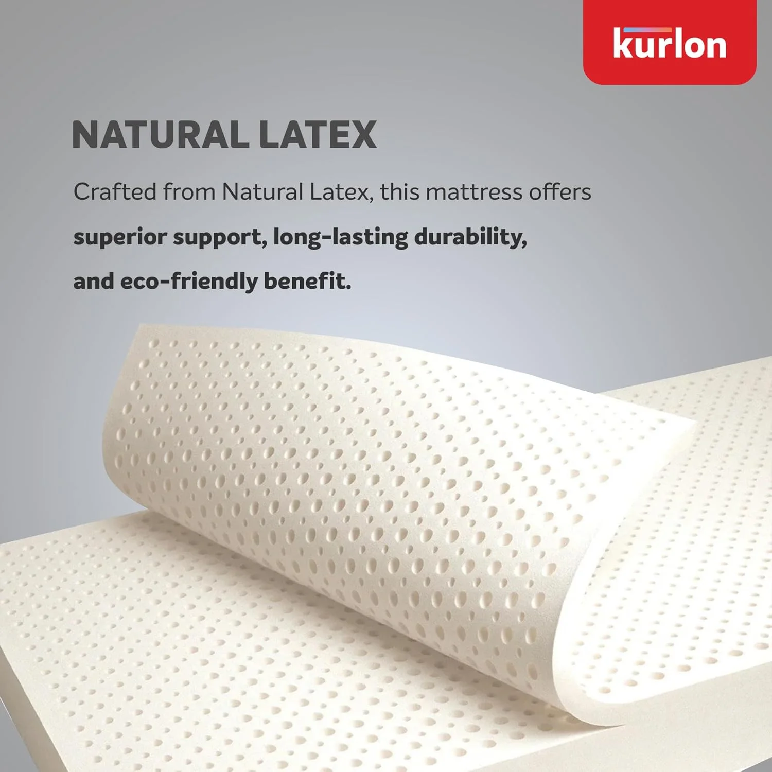 تشک فنری پاکتی پریمیوم Kurlon Spring Rest | فنر پاکتی | پشتیبانی متوسط ​​سفت | فوم HR، لاتکس طبیعی، فوم حافظه دار | سایز یک نفره | 200Lx120Wx25H سانتی متر