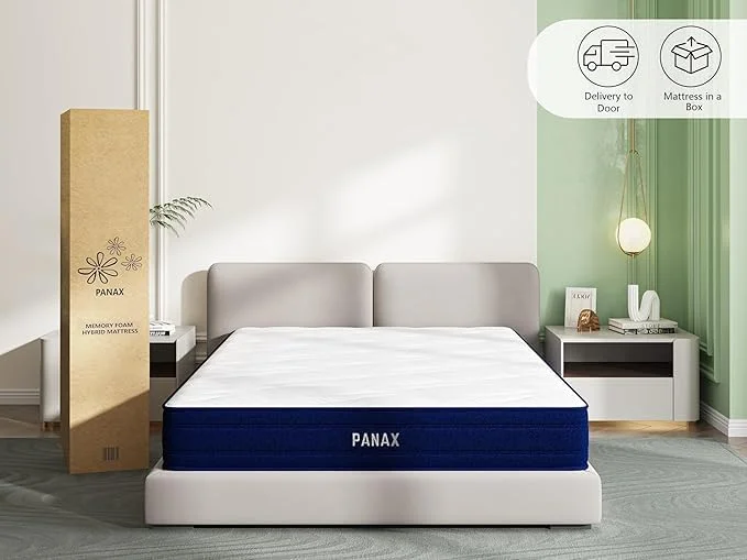 تشک فوم مموری هیبریدی پاناکس 25 سانتی متری - خواب خنک، تسکین فشار، سفتی متوسط (سوپر کینگ (190x200 سانتی متر))