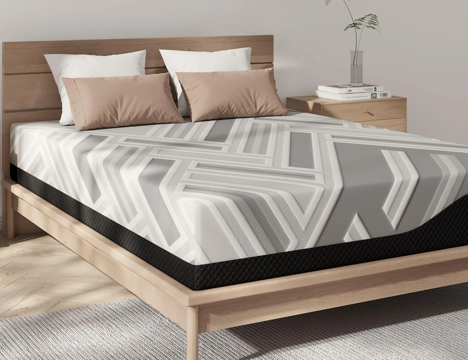 تشک مموری فوم ژل پاناکس لوکس 28 سانتی متری - درجه سفتی متوسط با پارچه بلژیکی، تسکین فشار و فناوری خنک کننده (کینگ (180 در 200))