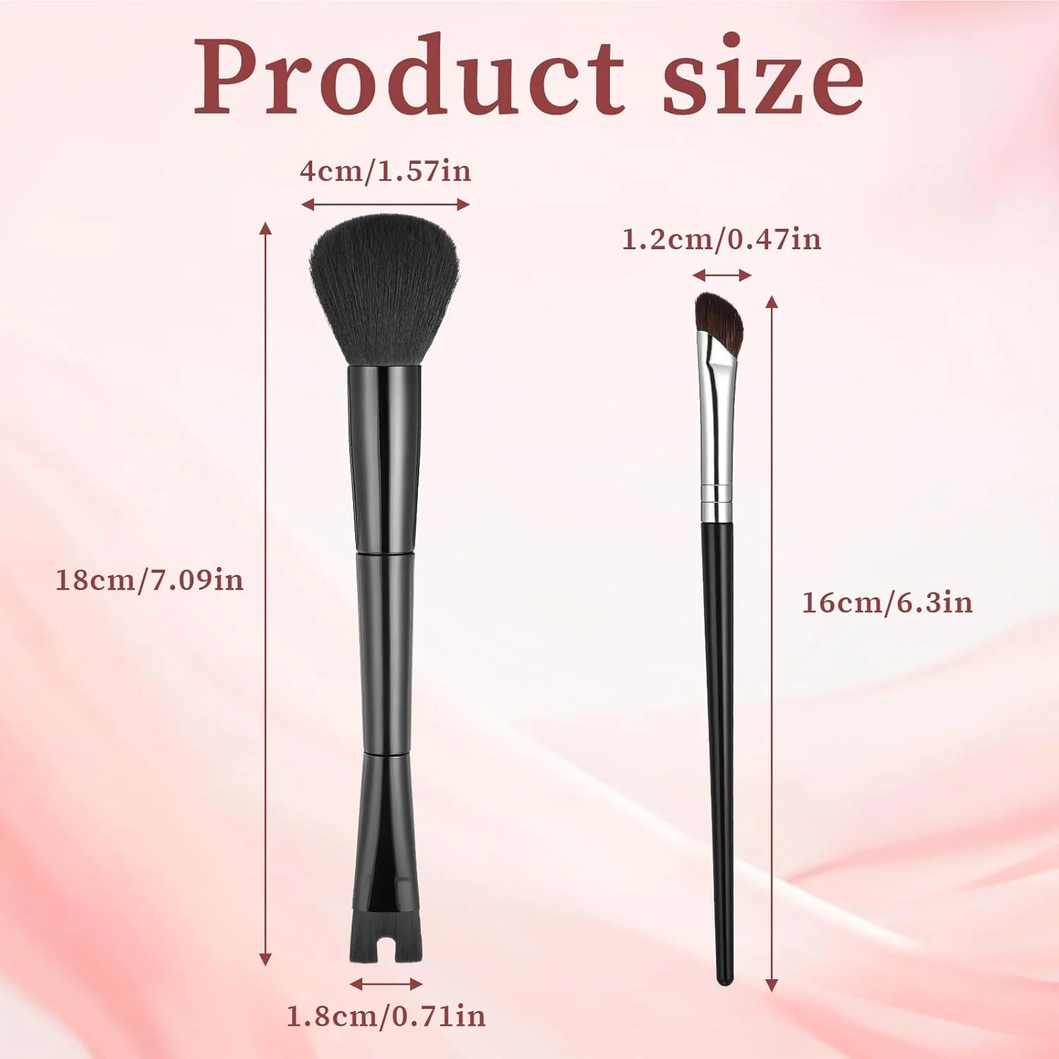 ست 2 عددی برس کانتور بینی، برس های 7 اینچی 2 در 1 U شکل و کرکی، ست برس زاویه دار مشکی برای کانتور، ترکیب، مجسمه سازی، هایلایت و مشخص کردن یکپارچه بینی ست 2 عددی برس کانتور بینی، برس های 7 اینچی 2 در 1 U شکل و کرکی، ست برس زاویه دار مشکی برای کانتور، ترکیب، مجسمه سازی، هایلایت و مشخص کردن یکپارچه بینی