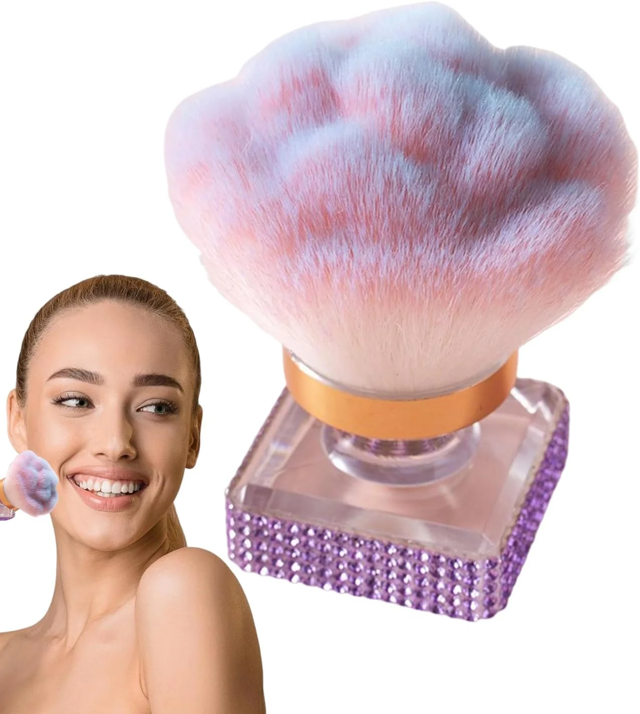 براش پودر فیکس - براش های آرایشی رژگونه کانتور | ابزار چند منظوره آرایش و مانیکور مناسب برای منزل، سالن، مسافرت