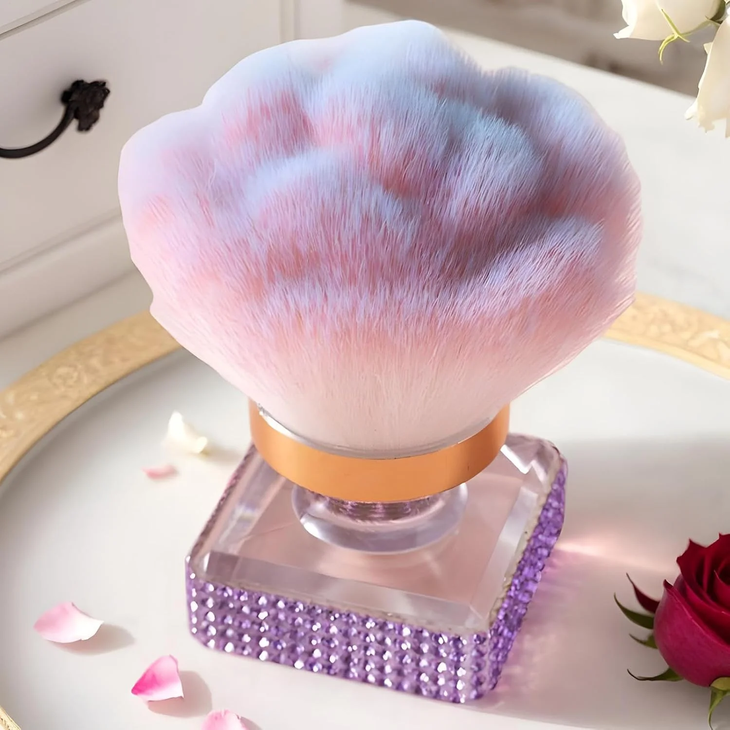 براش پودر فیکس - براش های آرایشی رژگونه کانتور | ابزار چند منظوره آرایش و مانیکور مناسب برای منزل، سالن، مسافرت