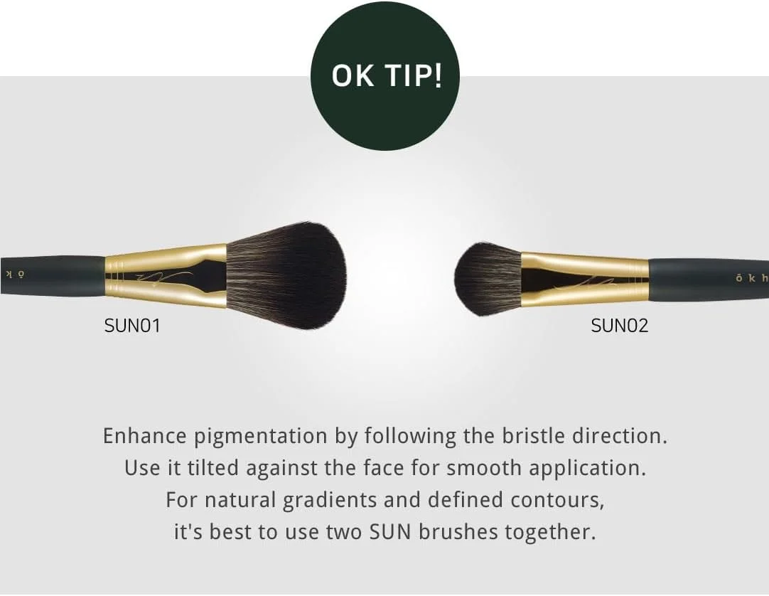 [SOO ADOR] براش کانتور OKHEE مدل SUN02 لوازم آرایشی کره ای
