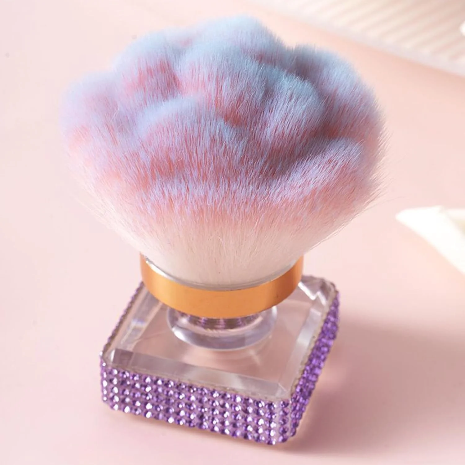 براش پودر فیکس | براش آرایشی برای پودر شل - ابزار آرایشی مسافرتی برای پدیکور، مانیکور، هایلایت و کانتورینگ