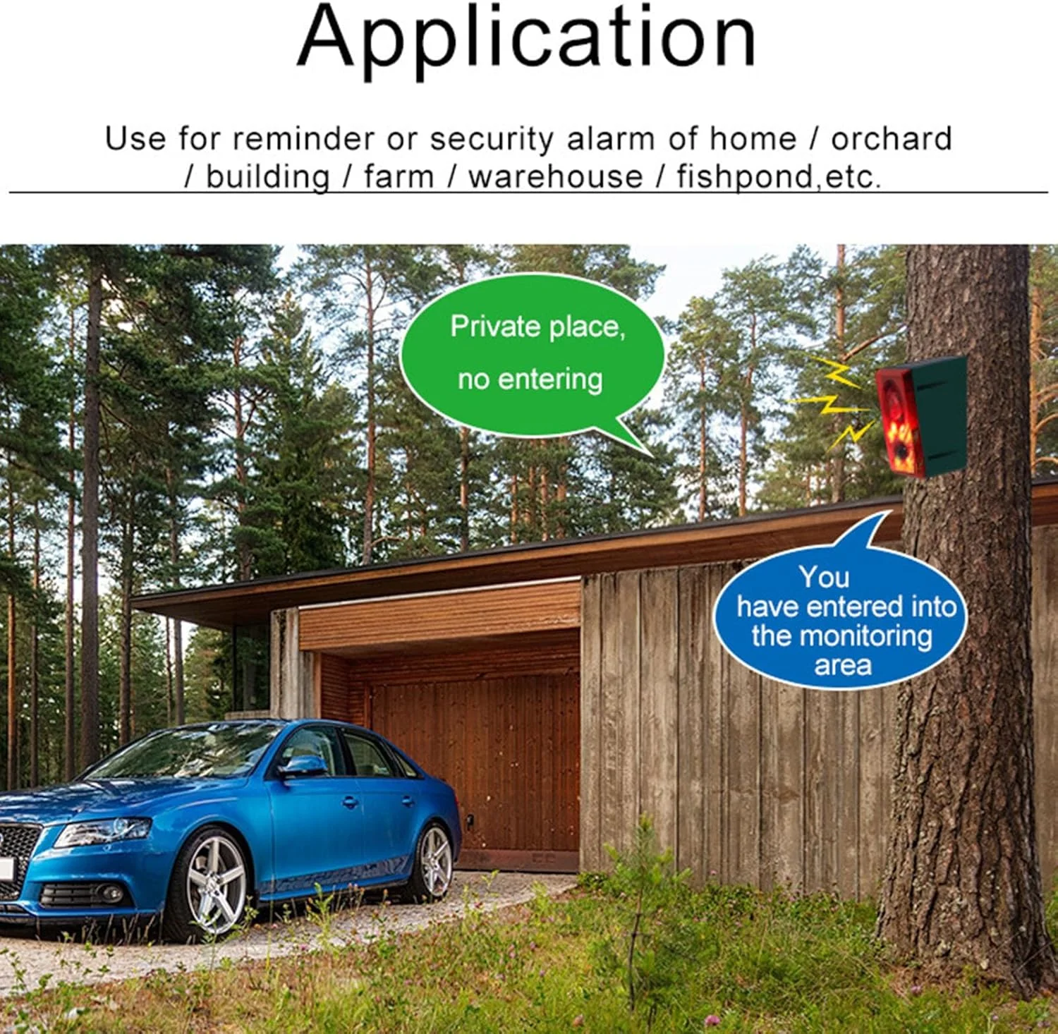 آلارم سنسور حرکتی خورشیدی Goshyda، 3 حالت، ضد آب، قرمز، چراغ چشمک زن امنیتی با کنترل از راه دور برای خانه، ویلا، حیاط، مرغداری، مزرعه، انبار