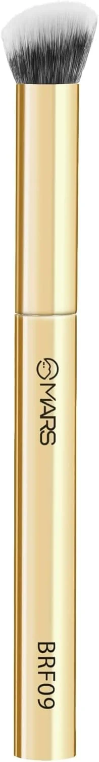 براش زاویه دار پرداخت هنرمند | کانتورینگ و ترکیب دقیق | موهای مصنوعی نرم | عملکرد چند منظوره | دسته ارگونومیک برای استفاده آسان | بسته بندی لوکس (طلایی)