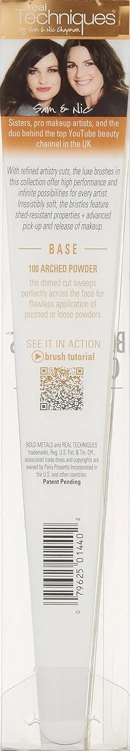 براش پودر قوسی شکل 100 Real Techniques، بسته 1 عددی براش پودر قوسی شکل 100 Real Techniques، بسته 1 عددی