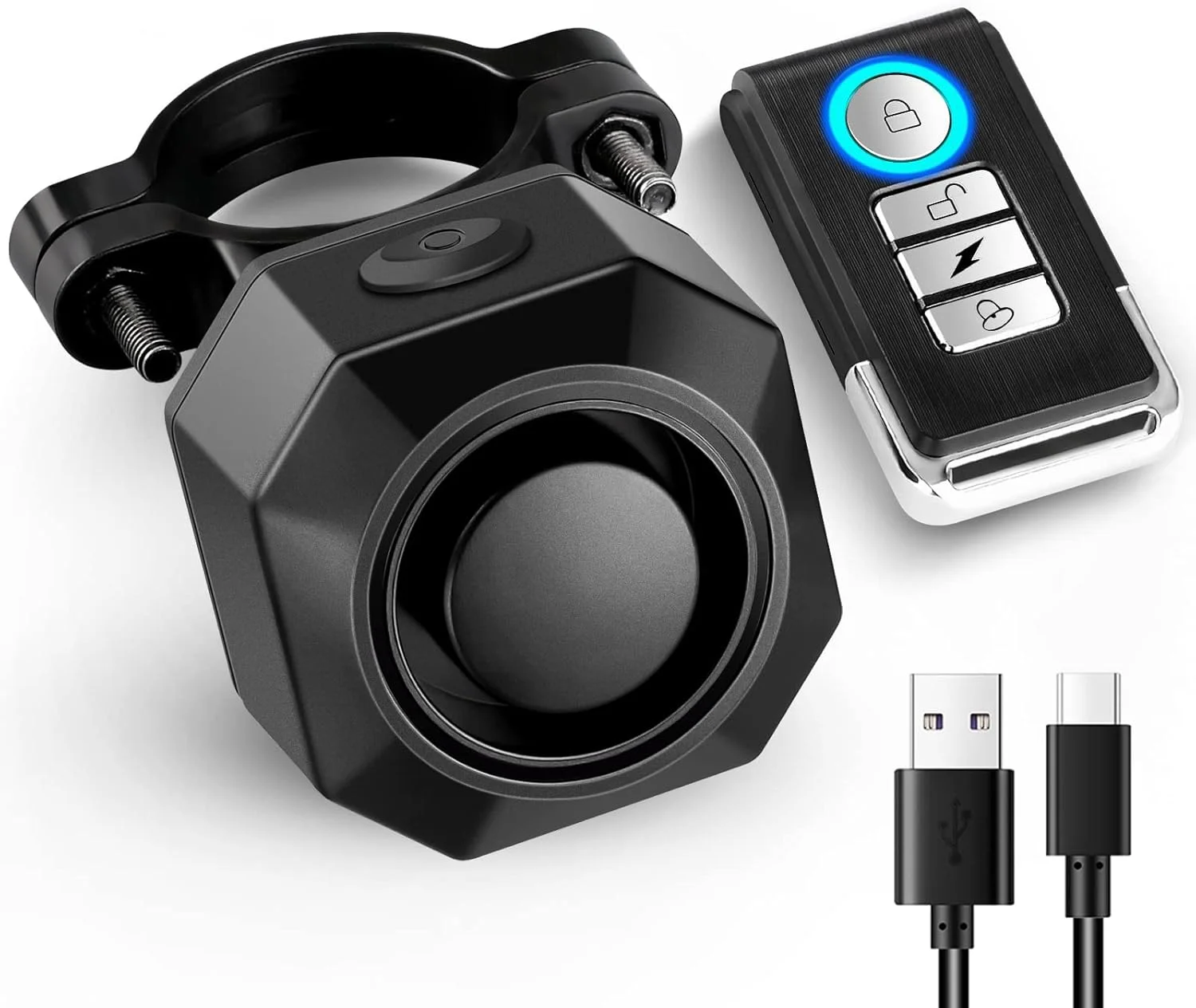 دزدگیر دوچرخه شارژی USB اکسفور با ریموت، سیستم دزدگیر ضد سرقت بی سیم 110dB با حسگر حرکتی لرزشی، ضد آب برای دوچرخه، تریلر و موتورسیکلت دزدگیر دوچرخه شارژی USB اکسفور با ریموت، سیستم دزدگیر ضد سرقت بی سیم 110dB با حسگر حرکتی لرزشی، ضد آب برای دوچرخه، تریلر و موتورسیکلت