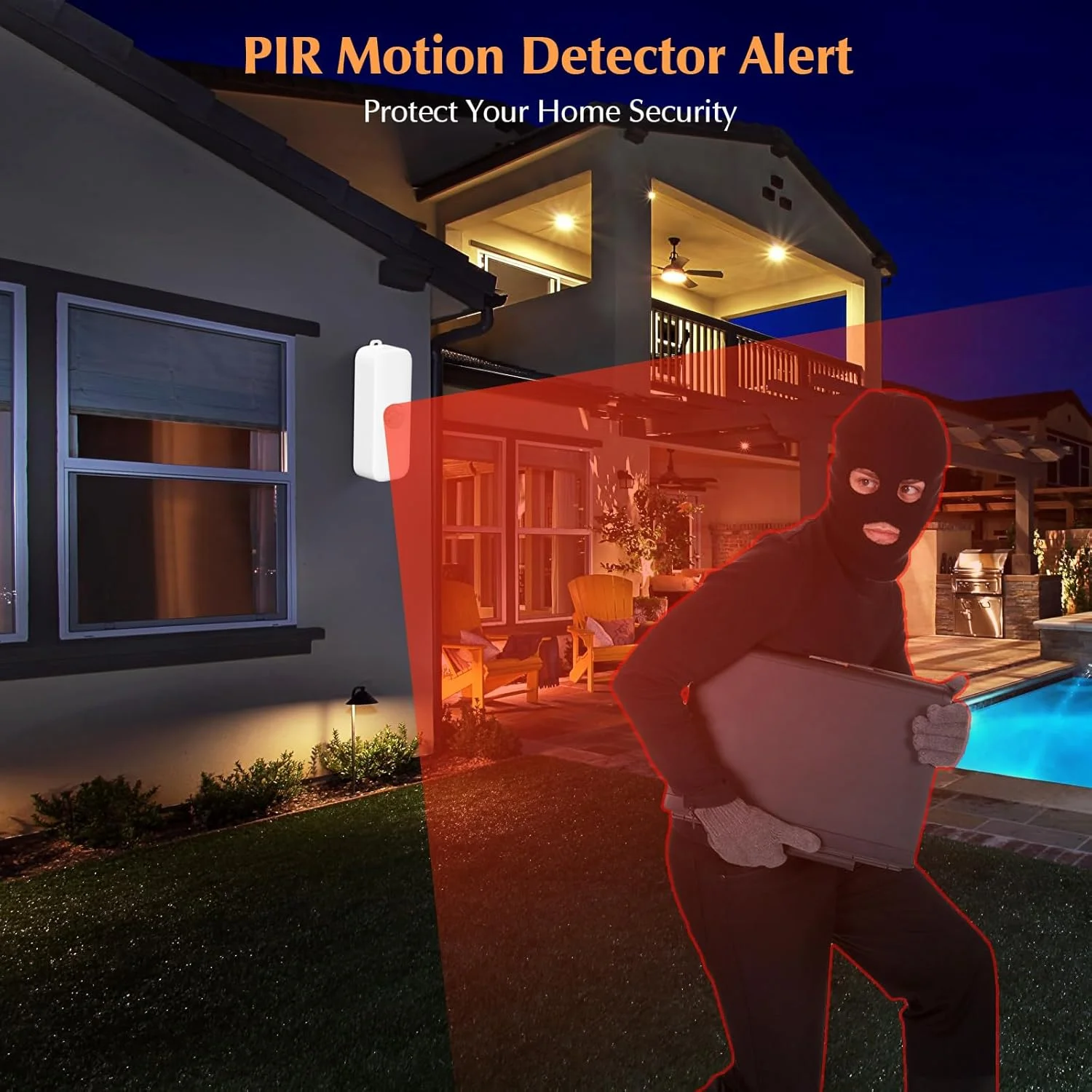 سنسور حرکتی وای فای eMylo، ردیاب حرکتی هوشمند، سنسورهای حرکتی مادون قرمز، سیستم امنیتی خانه، ردیاب حرکتی PIR، هشدار اعلان برنامه، سازگار با برنامه Smart Life