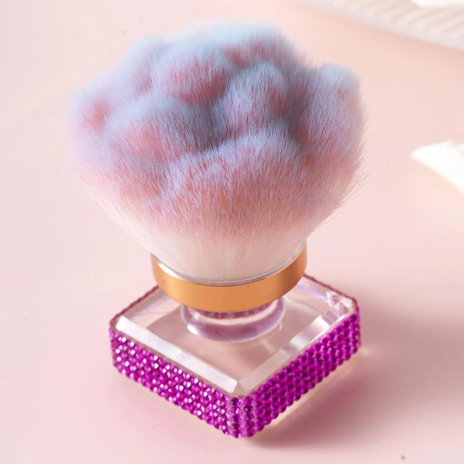 براش پودر فیکس | براش های آرایشی رژگونه کانتور | ابزار چند منظوره آرایش برای تمیز کردن ناخن، کانتورینگ و هایلایت