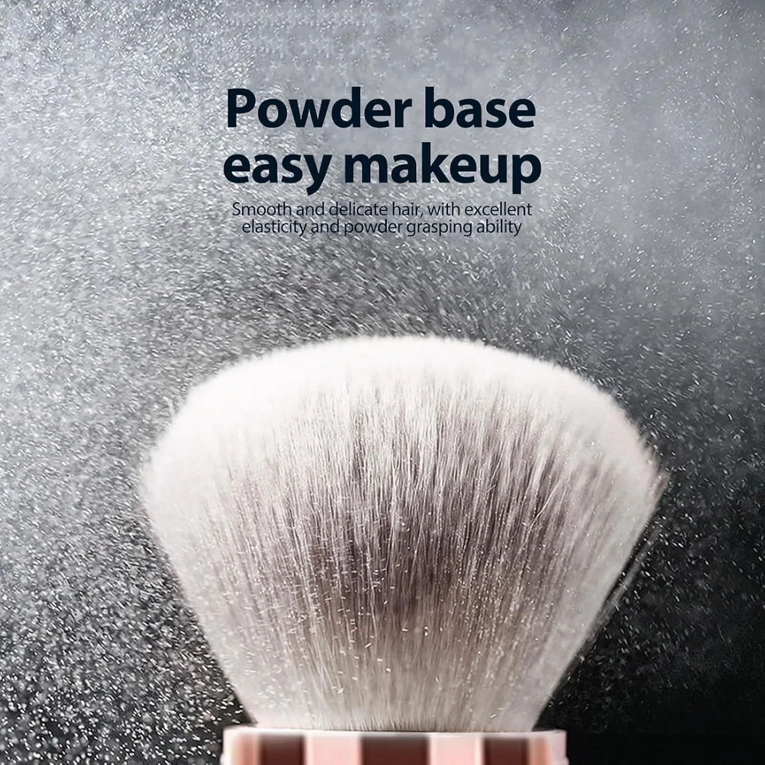 براش آرایشی دو طرفه چند منظوره، براش کانتور سر گرد/زاویه دار، برای ترکیب کرم پودر، پودر مایع، کانسیلر و رژگونه