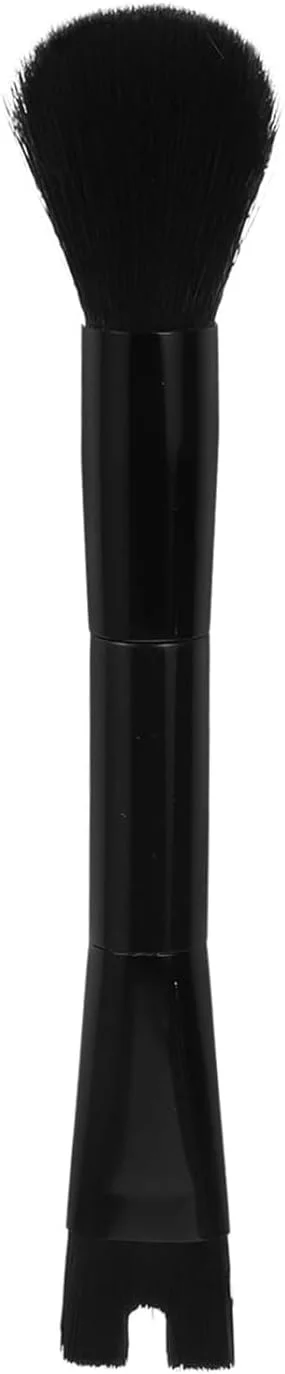 براش آرایشی بینی، براش کانتور بینی دو طرفه 2 در 1 با طراحی U شکل - براش آرایشی زاویه دار حرفه ای برای استخوان گونه و فرم دهی صورت، براش کانتور دقیق بینی/گونه با دسته ارگونومیک