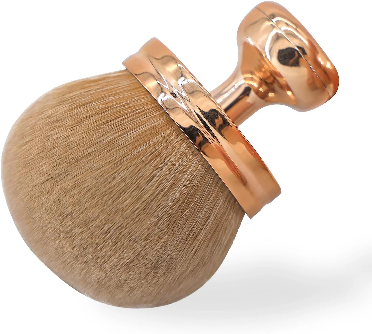 براش آرایشی بزرگ برای بدن، مناسب برای استفاده از محصولات برنزه کننده، براش کابوکی با سر پهن 74 میلی متری برای ترکیب برنزرها، براش بیضی شکل برای آرایش صورت و پا