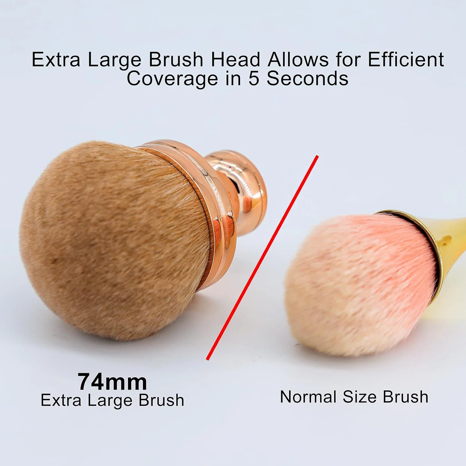 براش آرایشی بزرگ برای بدن، مناسب برای استفاده از محصولات برنزه کننده، براش کابوکی با سر پهن 74 میلی متری برای ترکیب برنزرها، براش بیضی شکل برای آرایش صورت و پا براش آرایشی بزرگ برای بدن، مناسب برای استفاده از محصولات برنزه کننده، براش کابوکی با سر پهن 74 میلی متری برای ترکیب برنزرها، براش بیضی شکل برای آرایش صورت و پا