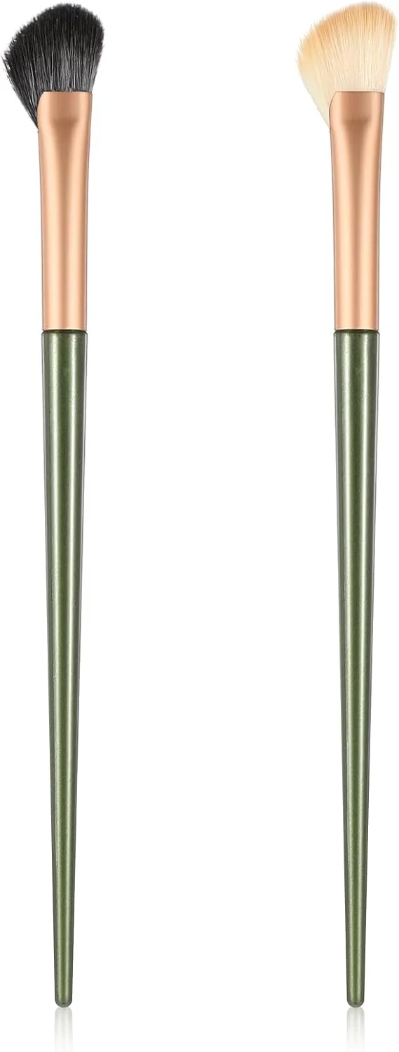 ست 2 عددی برس کانتور بینی، برس سایه بینی نیمه بادبزنی، برس رژگونه زاویه دار زیر چشم، ابزار آرایش حرفه ای هایلایتر برای ترکیب لوازم آرایشی کرم مایع ست 2 عددی برس کانتور بینی، برس سایه بینی نیمه بادبزنی، برس رژگونه زاویه دار زیر چشم، ابزار آرایش حرفه ای هایلایتر برای ترکیب لوازم آرایشی کرم مایع