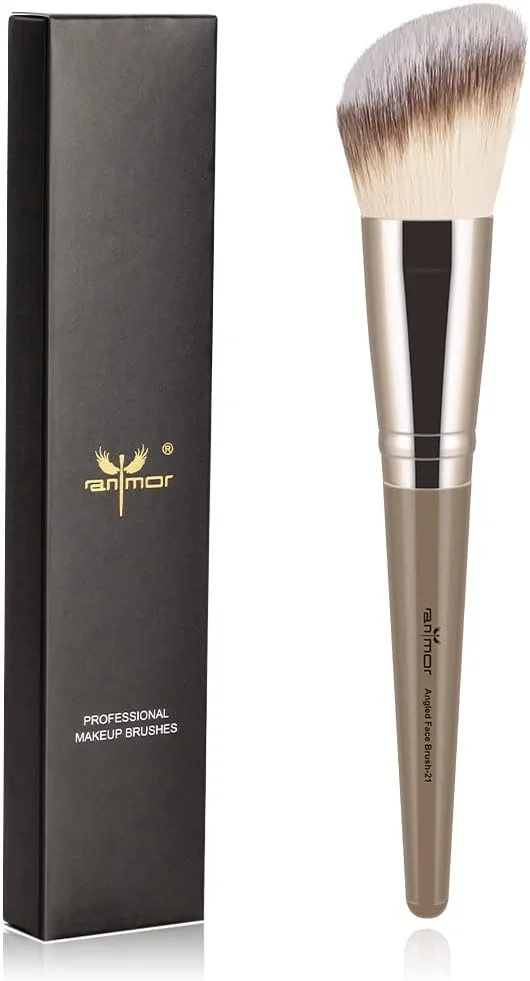 براش کانتور Anmor، براش آرایشی ممتاز برای کانتور، رژگونه و برنزر صورت، ایده آل برای ترکیب، عمق بخشیدن، کانتورینگ و پولیش گونه، پیشانی، فک و بینی، مناسب برای پودر، مایع و کرم (کانتور زاویه دار) براش کانتور Anmor، براش آرایشی ممتاز برای کانتور، رژگونه و برنزر صورت، ایده آل برای ترکیب، عمق بخشیدن، کانتورینگ و پولیش گونه، پیشانی، فک و بینی، مناسب برای پودر، مایع و کرم (کانتور زاویه دار)