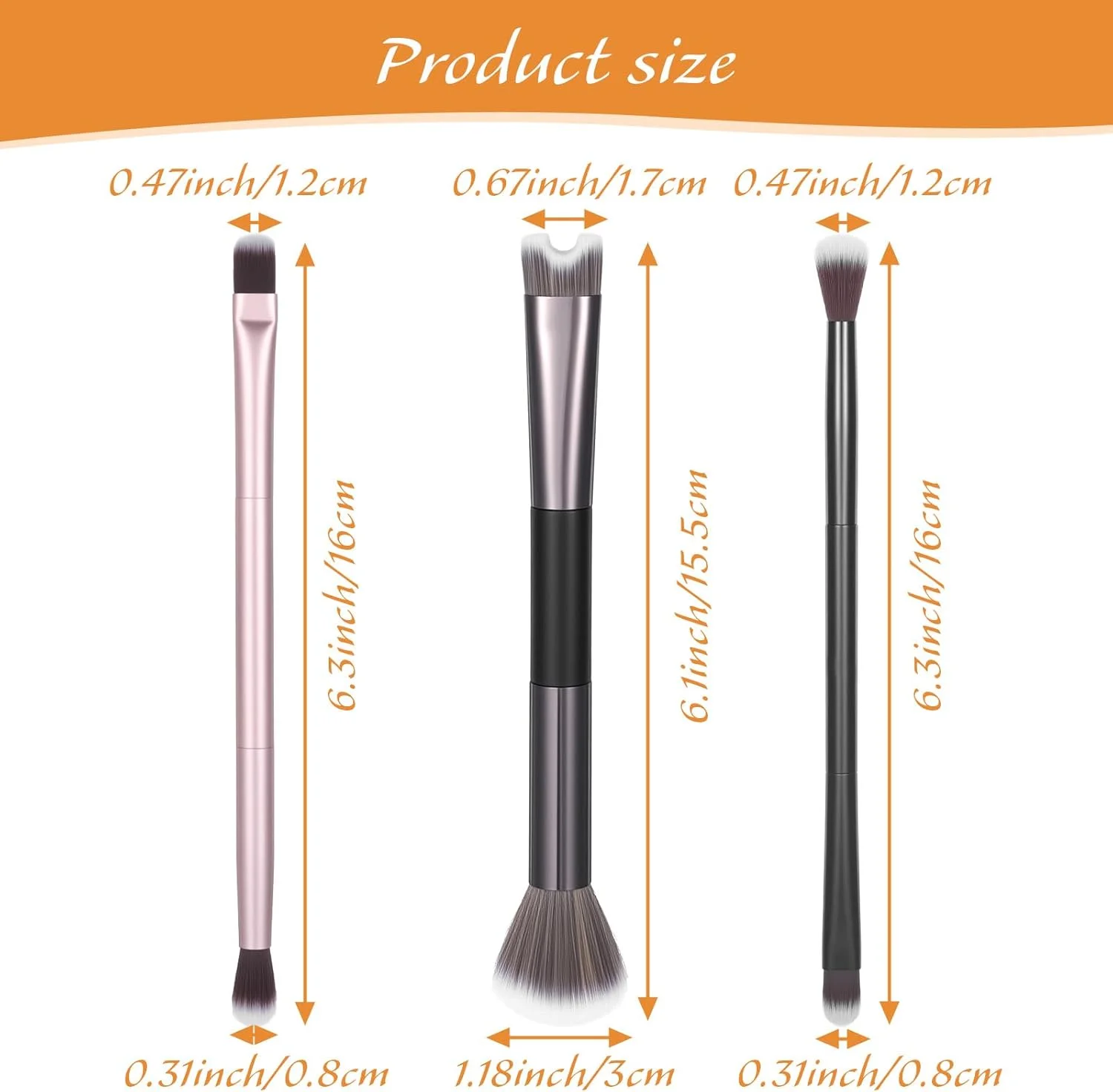 ست برس کانتور بینی 3 عددی، برس های دو طرفه U شکل و کرکی 2 در 1 برای فرم دهی، مشخص کردن و شکل دادن به استخوان گونه و کانتور بینی ست برس کانتور بینی 3 عددی، برس های دو طرفه U شکل و کرکی 2 در 1 برای فرم دهی، مشخص کردن و شکل دادن به استخوان گونه و کانتور بینی