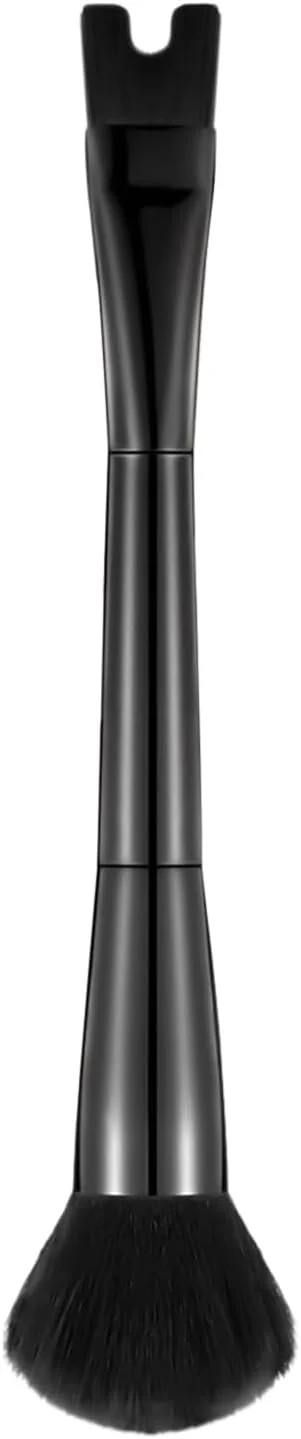 براش کانتور بینی، براش رژگونه 2 در 1 | ابزار آرایشی حرفه ای دو طرفه U شکل برای مشخص کردن، فرم دادن و ترکیب کردن برای مبتدیان