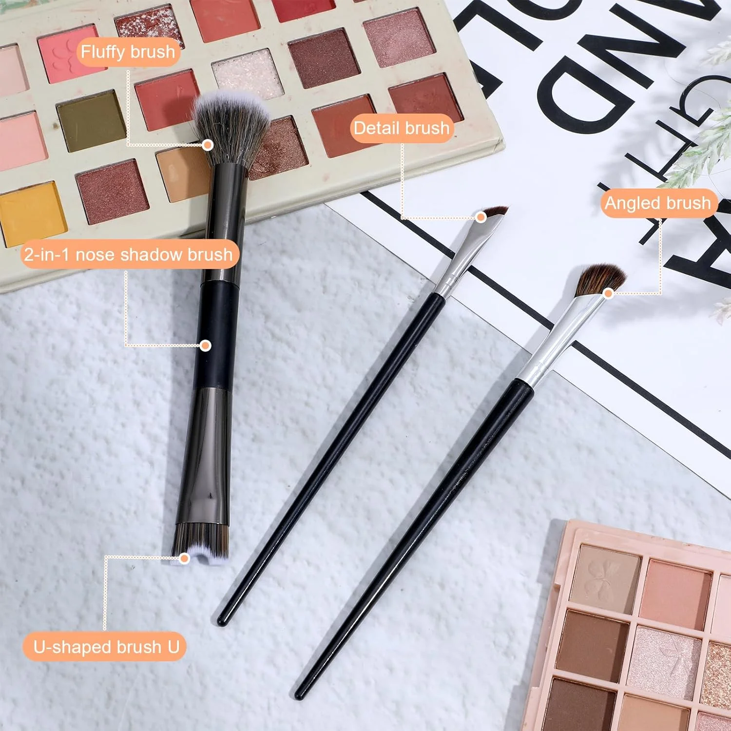ست 3 عددی براش کانتور بینی، براش U شکل 2 در 1 و براش های کانتورینگ دقیق و نرم برای فرم دهی، مشخص کردن و هایلایت کردن پودر کانتور، مناسب برای مبتدیان آرایش (مشکی) ست 3 عددی براش کانتور بینی، براش U شکل 2 در 1 و براش های کانتورینگ دقیق و نرم برای فرم دهی، مشخص کردن و هایلایت کردن پودر کانتور، مناسب برای مبتدیان آرایش (مشکی)