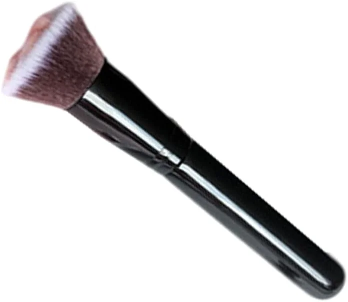 براش آرایشی پنجه گربه ای، براش لوازم آرایشی، براش پودر، برای پودر صورت، رژگونه، سایه و آرایش کانتور - دسته مشکی
