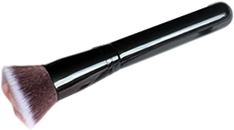 براش آرایشی پنجه گربه ای، براش لوازم آرایشی، براش پودر، برای پودر صورت، رژگونه، سایه و آرایش کانتور - دسته مشکی