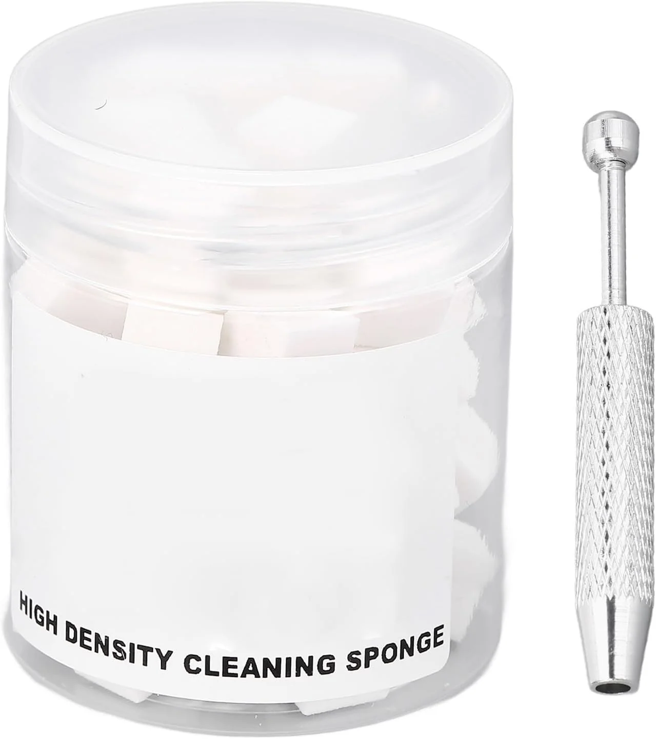 50 عدد اسفنج نرم طراحی ناخن با تراکم بالا به همراه قلم نقره ای برای طراحی آمبره ناخن، ایجاد الگوهای هنری آمبره نوری و هاله