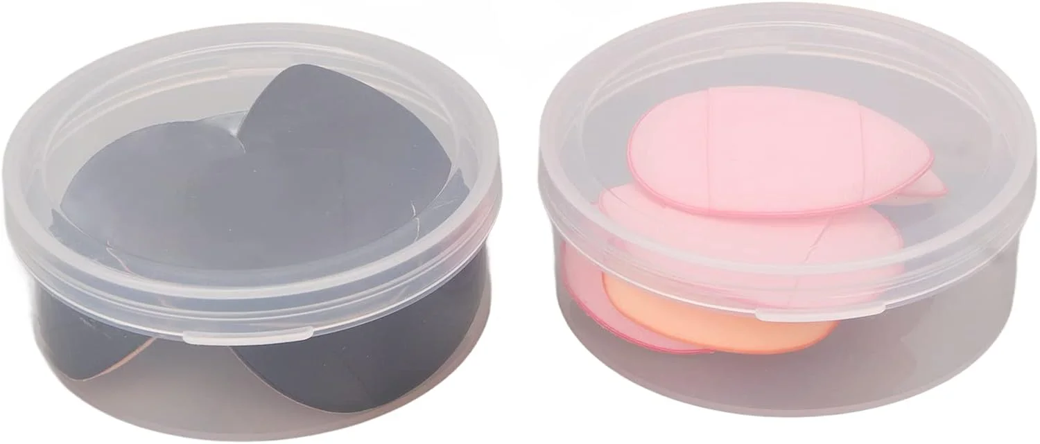 پدهای آرایشی مینیاتوری انگشتی با شکل مثلثی، پدهای اسفنجی آرایشی برای کانتورینگ مواد یکنواخت و زیبا، هدیه ای برای صورت، 20 عدد اسفنج 4 رنگ