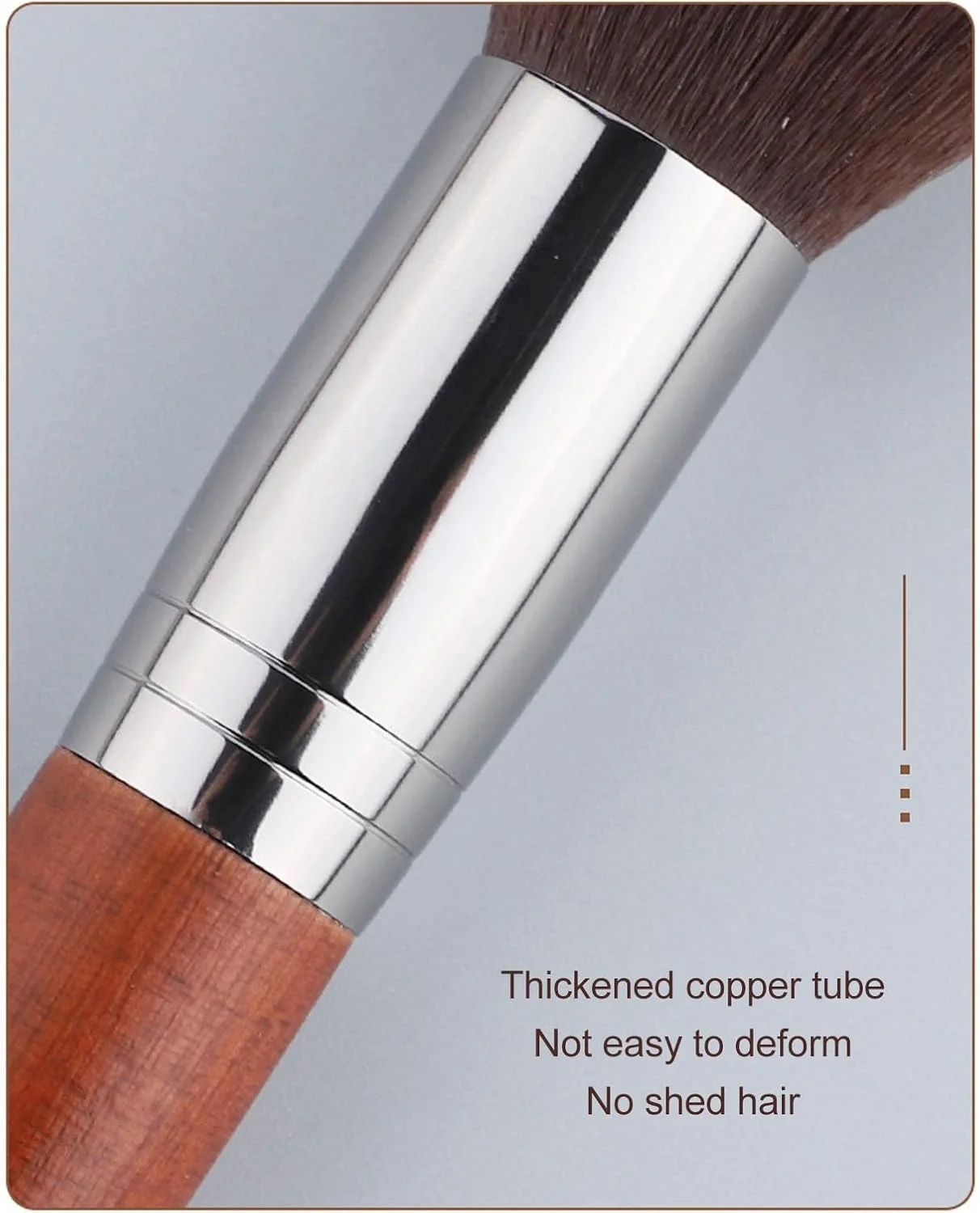 براش کانتور، براش سایه زنی، ابزار آرایشی، دسته چوبی، موی فیبر، سر دم ماهی، ارگونومیک برای بانوان