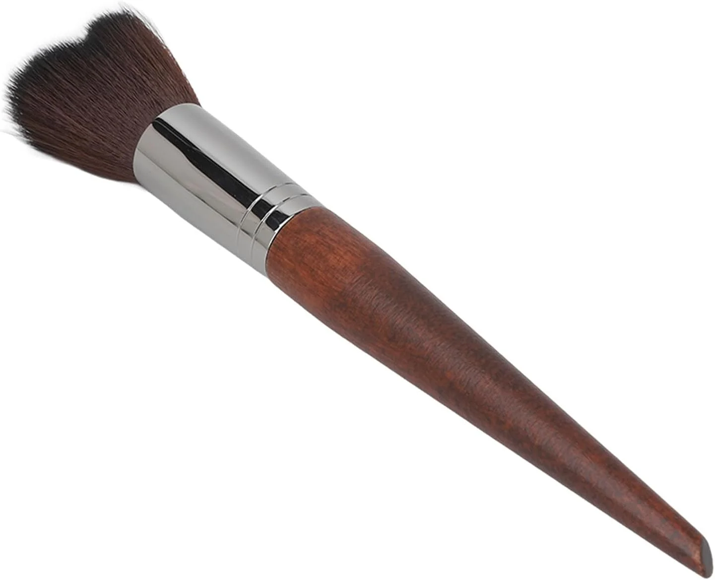 براش کانتور، براش سایه زنی، ابزار آرایشی، دسته چوبی، موی فیبر، سر دم ماهی، ارگونومیک برای بانوان