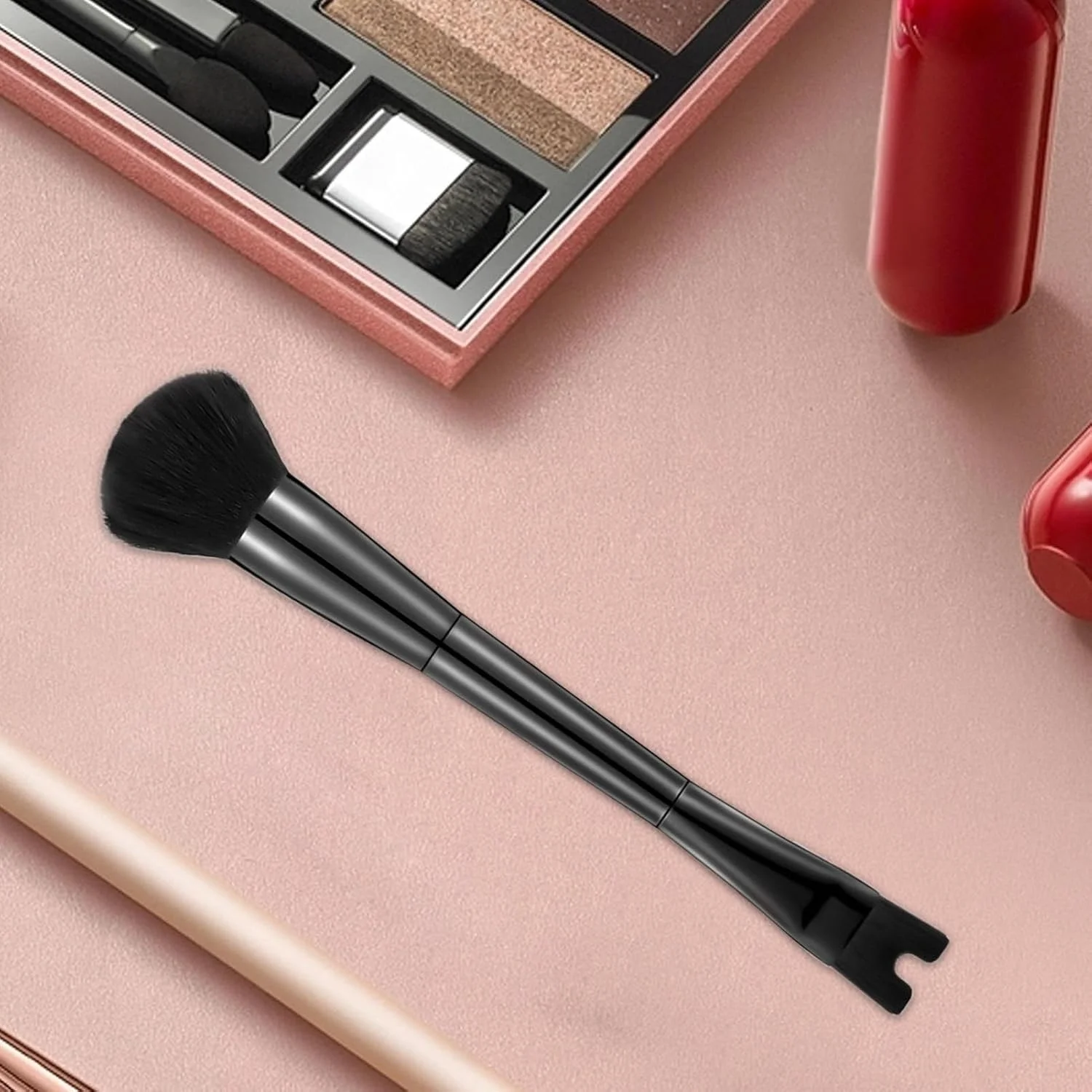 براش کانتور - براش آرایشی 2 در 1، ابزار دقیق دو طرفه U شکل برای ترکیب مبتدی، کانتور استخوان گونه و مشخص کردن بینی براش کانتور - براش آرایشی 2 در 1، ابزار دقیق دو طرفه U شکل برای ترکیب مبتدی، کانتور استخوان گونه و مشخص کردن بینی