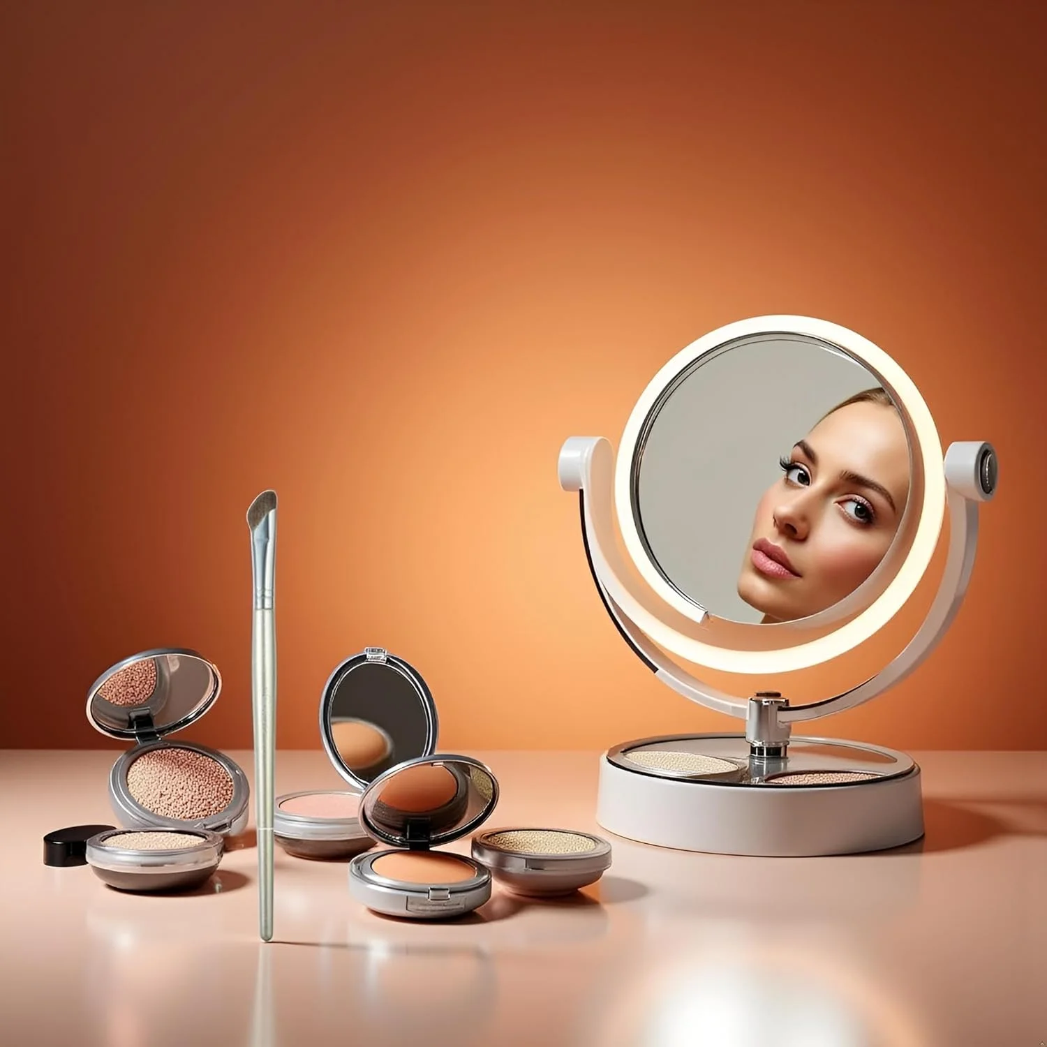 براش کانتور زاویه دار قهوه ای Calsgkspray، براش کانتور بینی، براش زاویه دار کوچک برای فرم دهی، برنزر، براش هایلایت، براش های آرایشی و ابزار