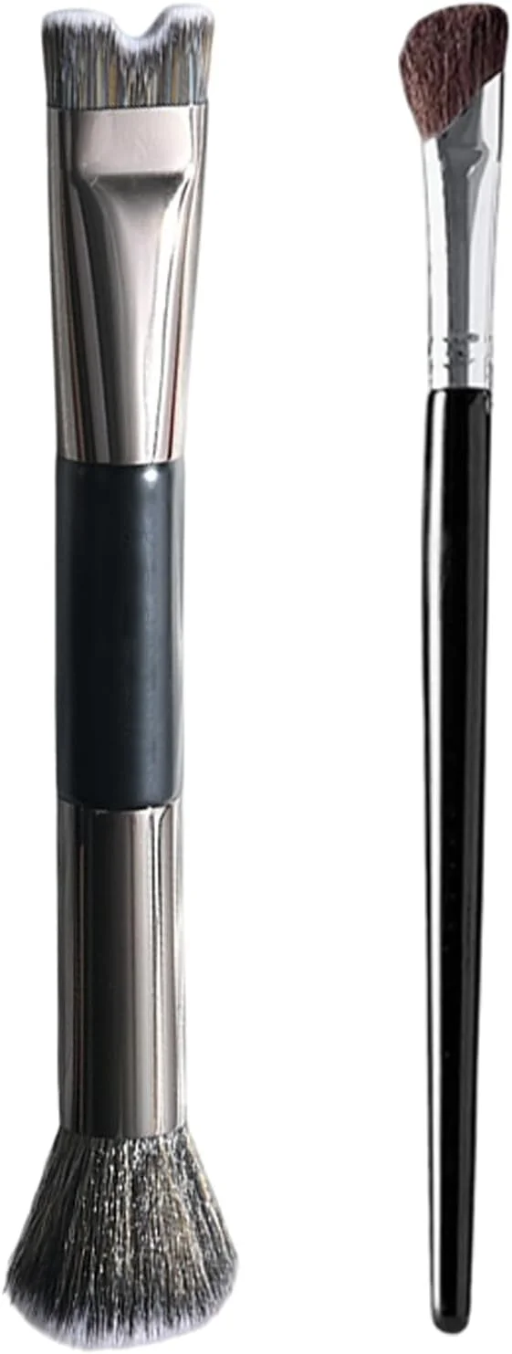 براش ترکیب کانتور، براش آرایشی کانتور زاویه دار، ابزار چند منظوره U شکل برای ترکیب، مجسمه سازی، مشخص کردن و هایلایت کردن براش ترکیب کانتور، براش آرایشی کانتور زاویه دار، ابزار چند منظوره U شکل برای ترکیب، مجسمه سازی، مشخص کردن و هایلایت کردن