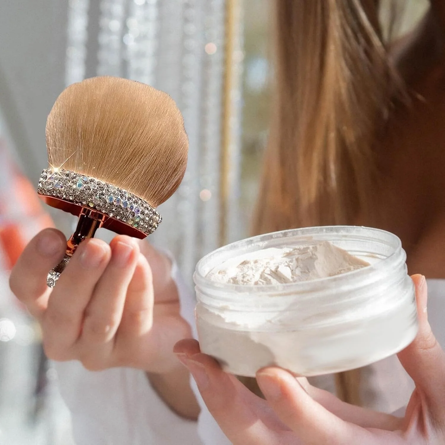 براش برنزر، براش تیره کننده | ابزار ترکیب برس نرم بزرگ برای روتین آرایش حرفه ای و استفاده از ضد آفتاب