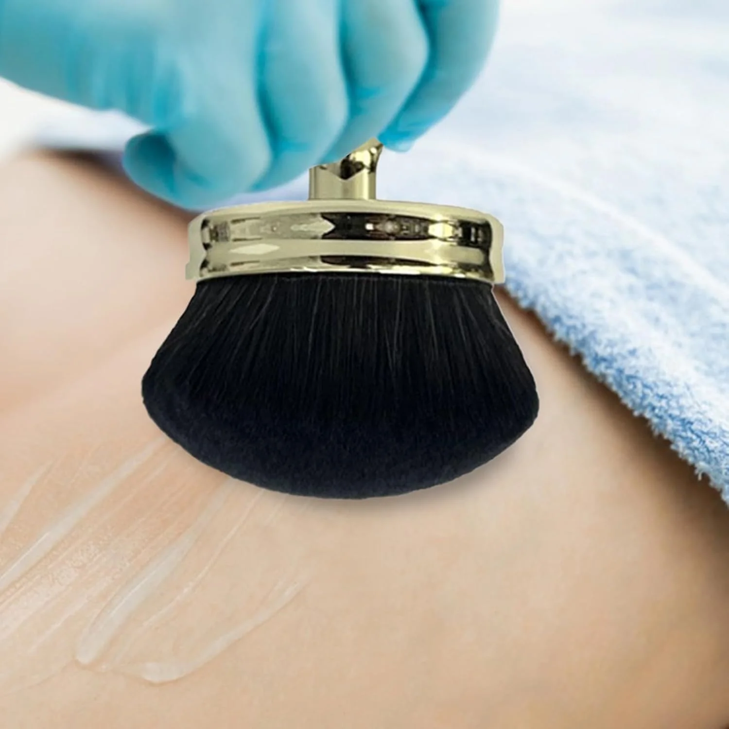 براش آرایشی بدن برای پاها | اپلیکاتور برنزه کننده - براش نرم با پوشش دهی بالا برای روتین زیبایی، ضد آفتاب، پشت و پاها