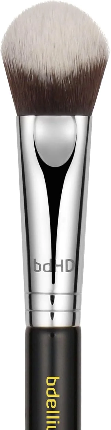براش آرایشی حرفه ای Bdellium Tools - سری Maestro 963 BDHD Phase II xs - با الیاف مصنوعی کاملا گیاهی، برای ترکیب دقیق، برجسته سازی، کانتورینگ و نرم کردن (مشکی، 1 عدد)