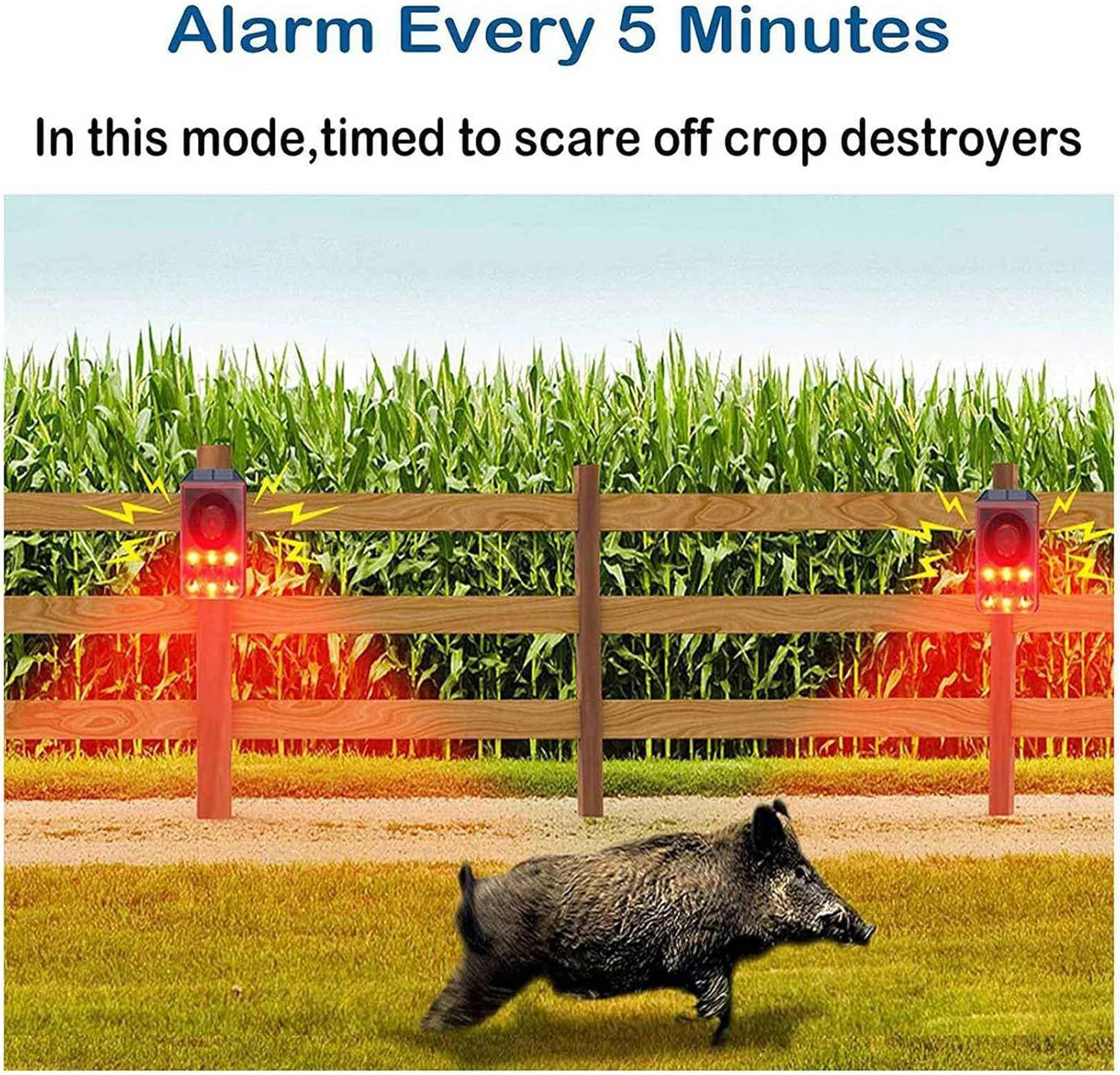 آلارم سنسور حرکتی خورشیدی 4 عددی Baglaum مناسب فضای باز با کنترل از راه دور، آلارم صوتی 130Db، سیستم آلارم امنیتی