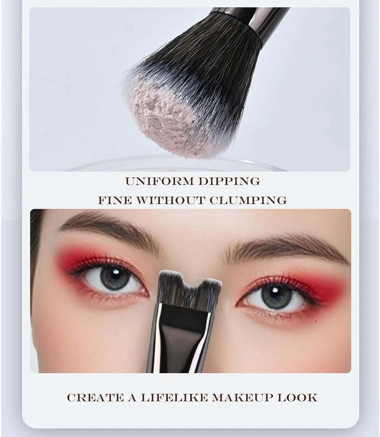 ست برس کانتور بینی 2 عددی - شامل برس U شکل 2 در 1 و برس کرکی. طراحی زاویه دار برای مشخص کردن و هایلایت کردن آسان بینی. ایده آل برای استفاده یکپارچه از آرایش