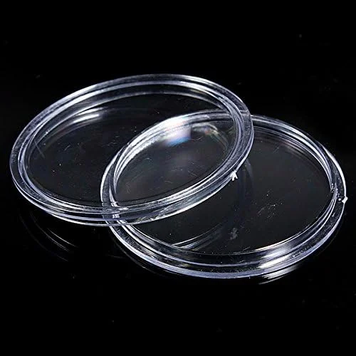 Teensery بسته 10 عددی کپسول سکه پلاستیکی شفاف گرد جعبه نگهدارنده ویترینی سکه (27 میلی متر) Teensery بسته 10 عددی کپسول سکه پلاستیکی شفاف گرد جعبه نگهدارنده ویترینی سکه (27 میلی متر)
