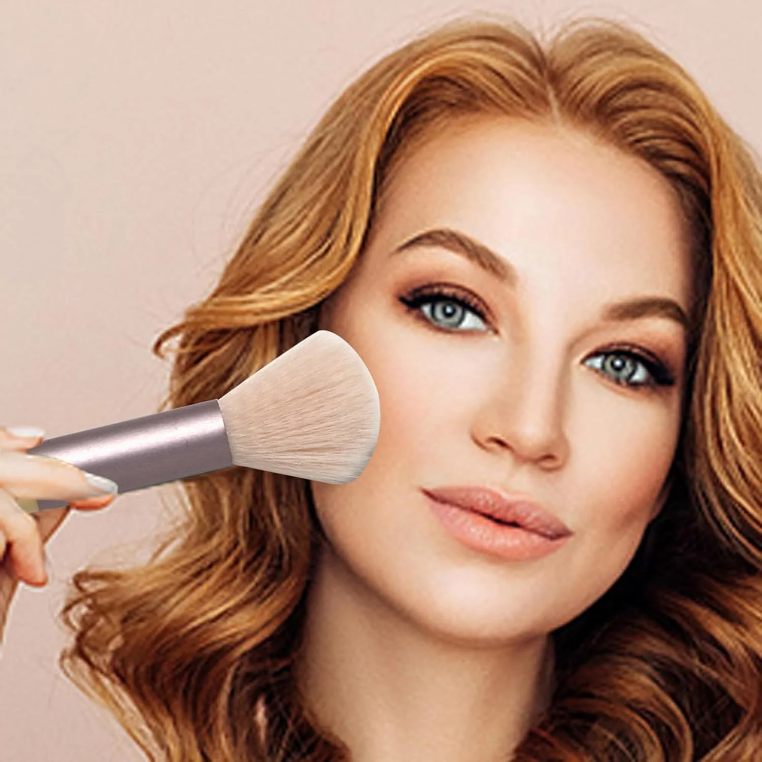 ست برس آرایشی مینی، 8 تکه برس آرایشی مسافرتی، برس های آرایشی برای کرم پودر صورت، رژگونه، سایه چشم (زردآلویی) ست برس آرایشی مینی، 8 تکه برس آرایشی مسافرتی، برس های آرایشی برای کرم پودر صورت، رژگونه، سایه چشم (زردآلویی)
