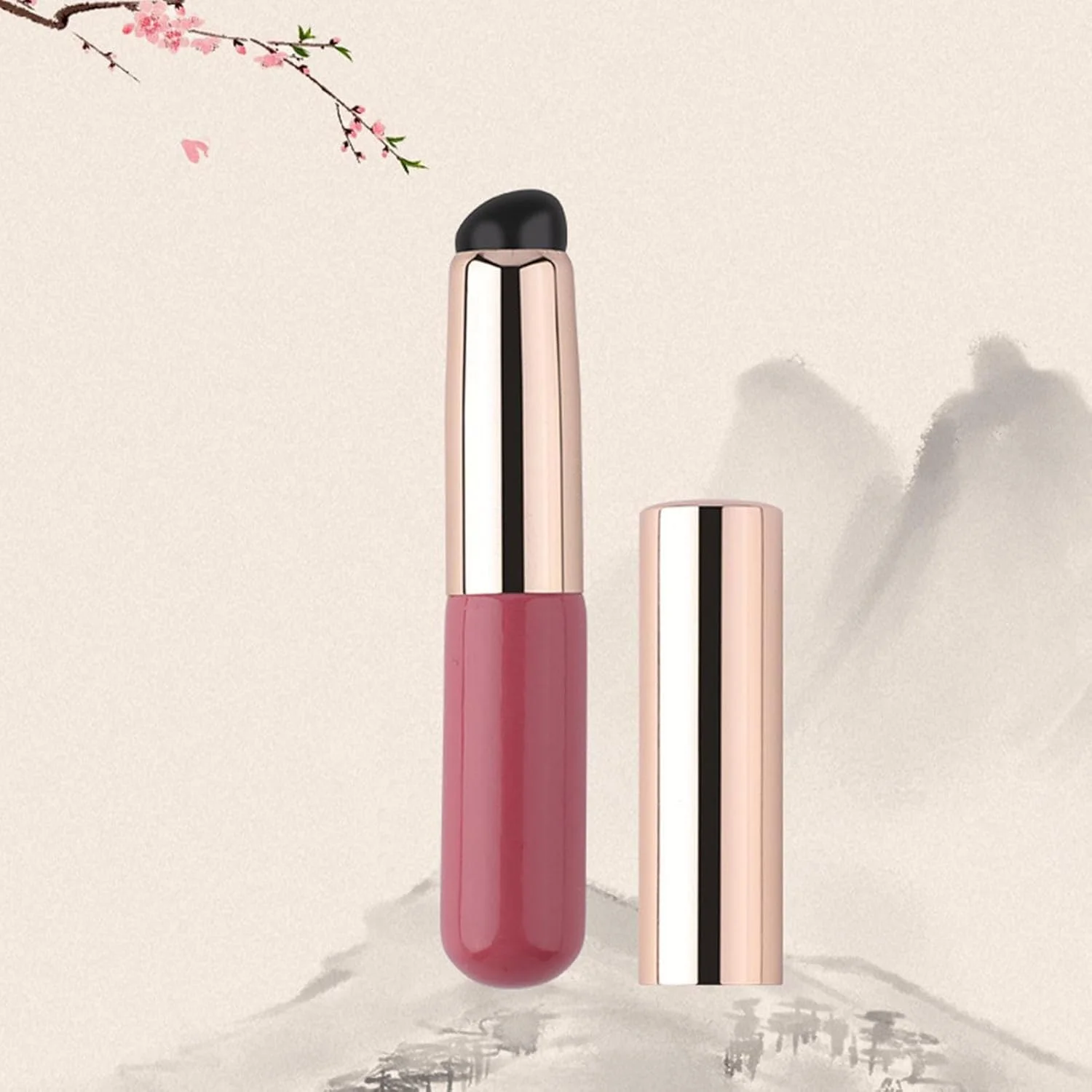 براش رژ لب - اپلیکاتور کانسیلر سیلیکونی جمع و جور، براش آرایشی چند منظوره صورت برای همسر، دوست دختر، دوست، خواهر، دختر