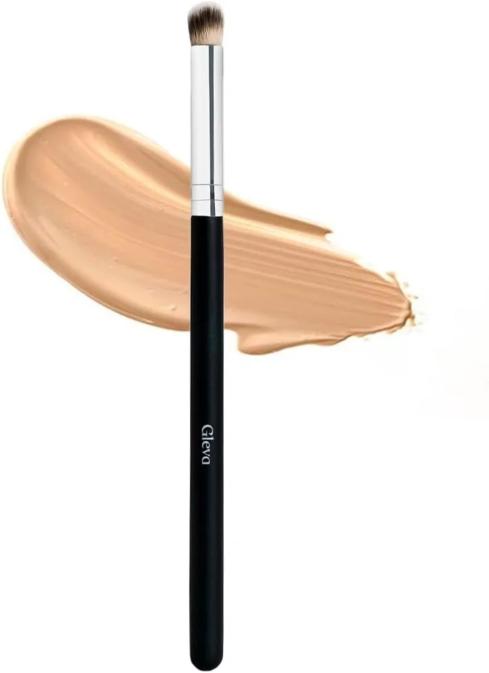براش کانسیلر زاویه دار کوچک Gleva، براش کانتور ایده آل برای ترکیب مایع، براش کانتور بینی، براش لوازم آرایشی پودری کرم یا بی عیب و نقص (براش کانسیلر)