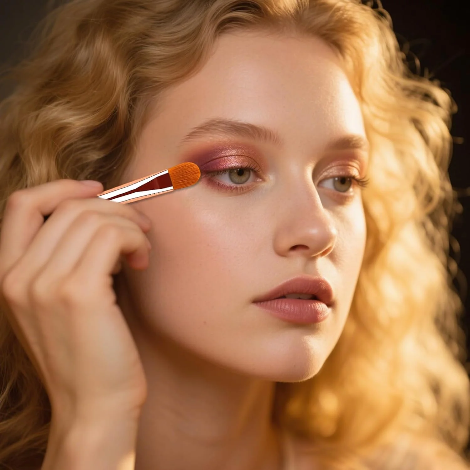 براش پرایمر سایه چشم، براش کانسیلر تخت، ابزارهای حرفه ای برای استفاده از کرم، ترکیب کردن، سایه های مایع و پایه پرایمر چشم براش پرایمر سایه چشم، براش کانسیلر تخت، ابزارهای حرفه ای برای استفاده از کرم، ترکیب کردن، سایه های مایع و پایه پرایمر چشم